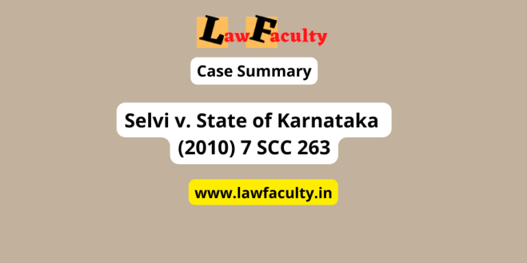 Selvi v. State of Karnataka